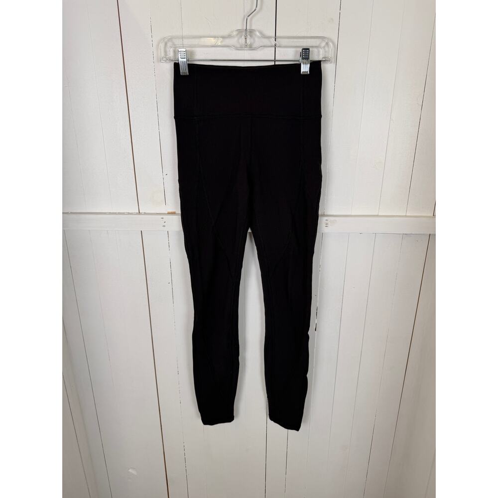 Lululemon Black Ankle Leggings Size 4 Excellent Condition